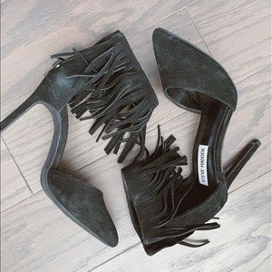 Steve Madden Fringe Suede Heels